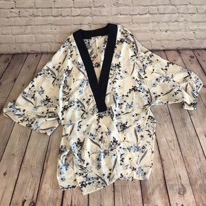 Kimono style top/swim cover up